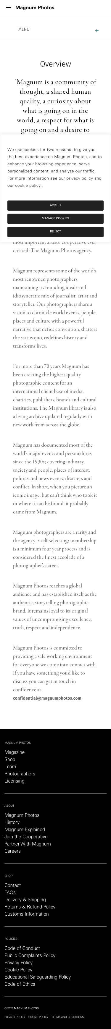 Magnumphotos - mobile full page
