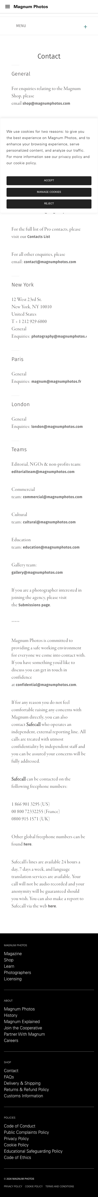 Magnumphotos - mobile full page