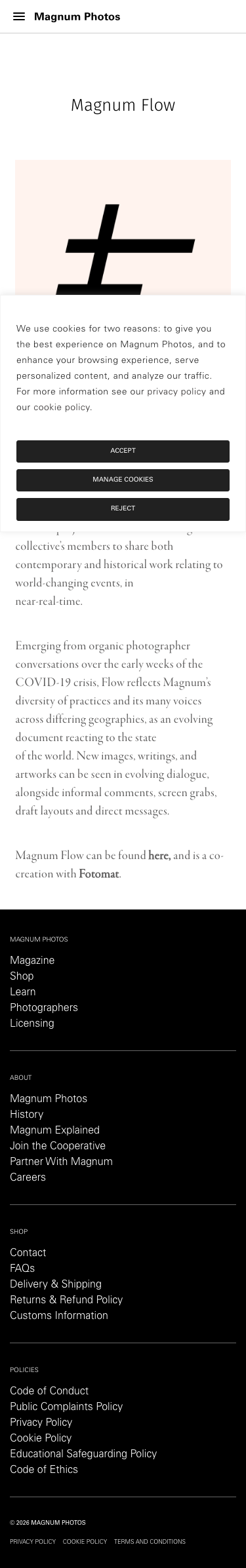 Magnumphotos - mobile full page