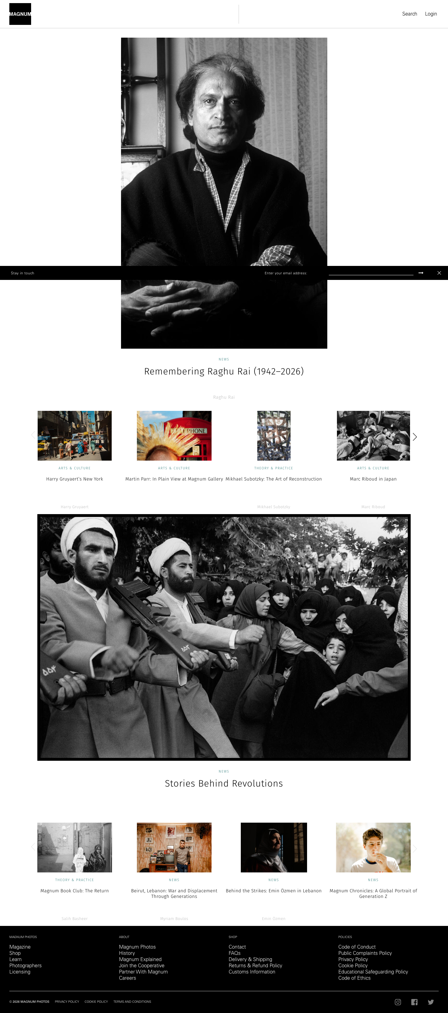 Magnumphotos - full page scroll