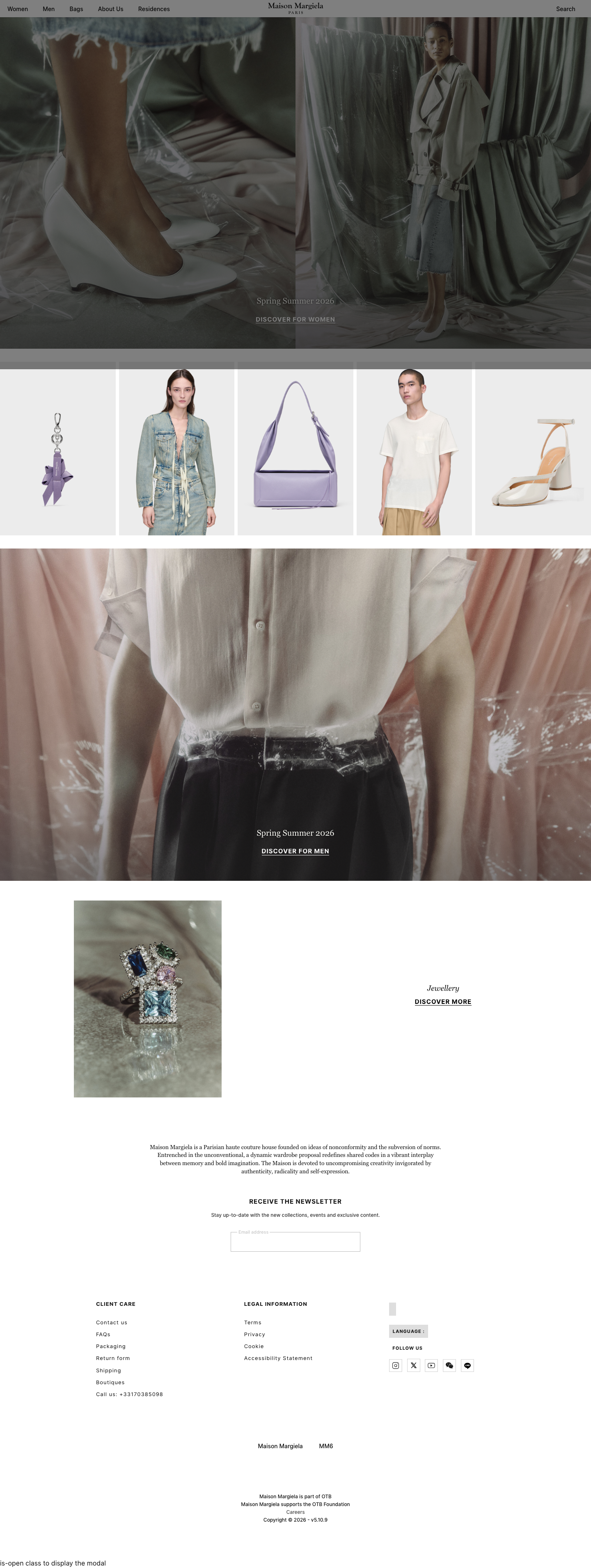 Maisonmargiela - full page scroll