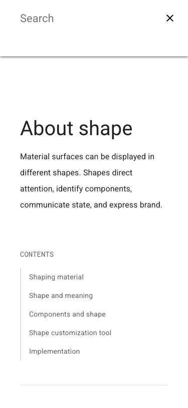 Material - mobile