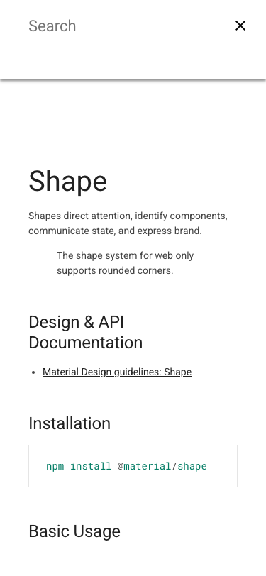 Material - mobile