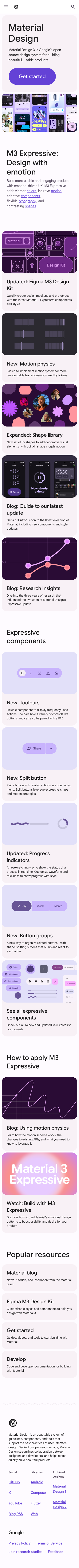 Material - mobile full page