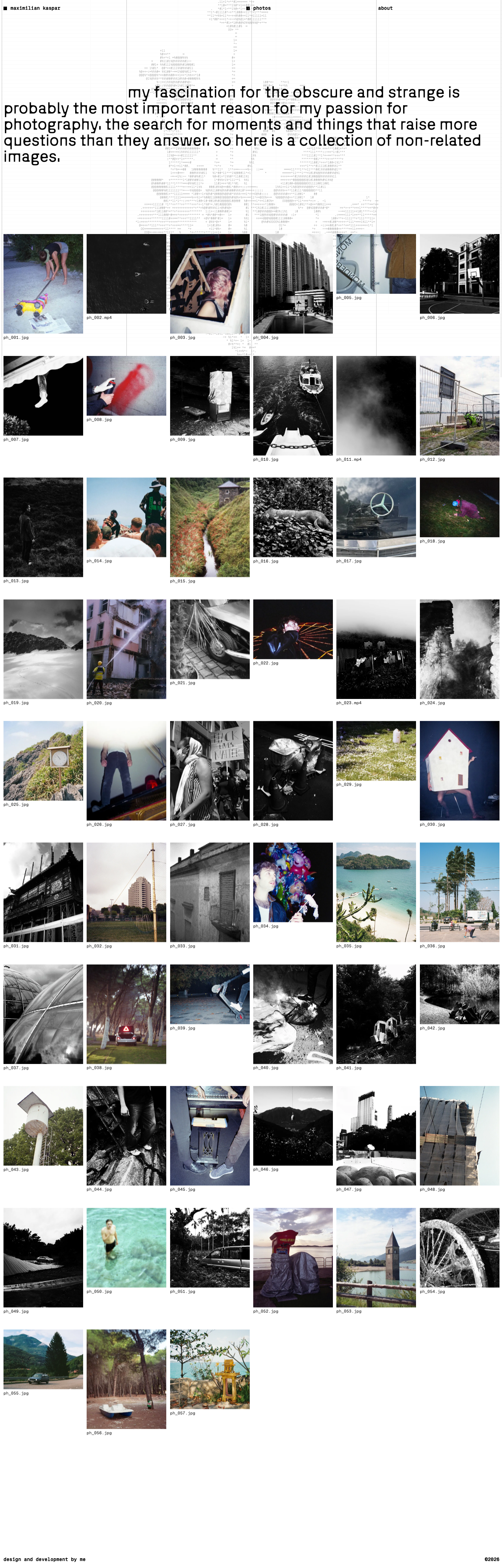 Maximilian Kaspar · Photos - full page scroll