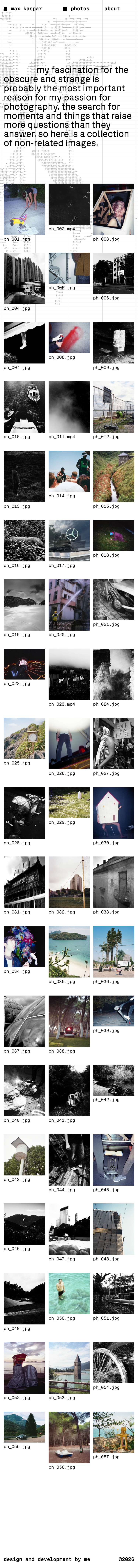 Maximilian Kaspar · Photos - mobile full page