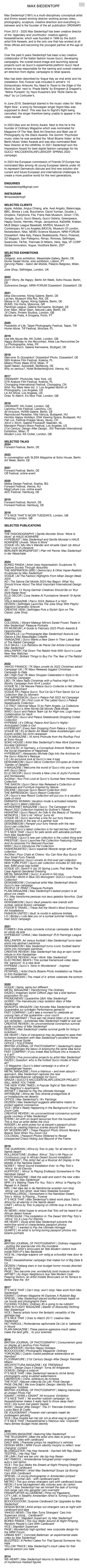 Maxsiedentopf — About - mobile full page
