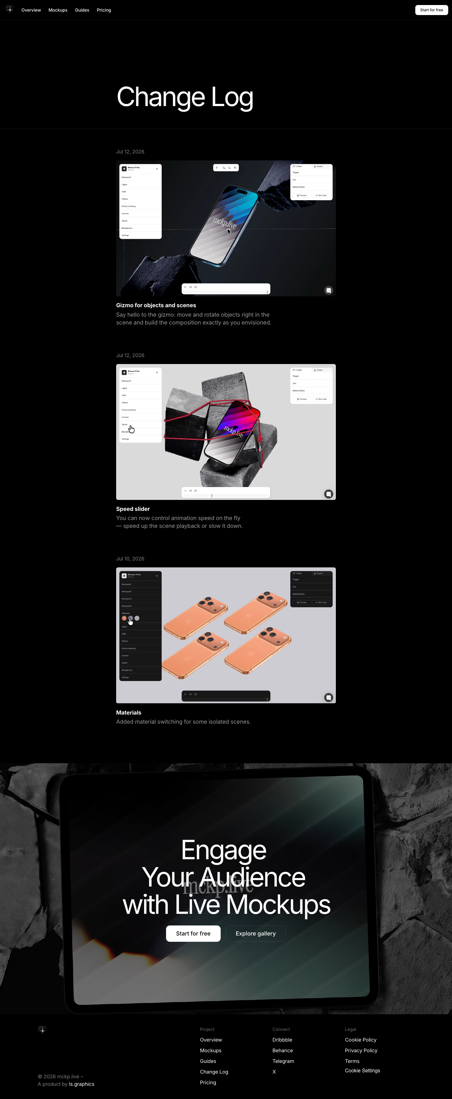 MCKP · Changelog - full page scroll