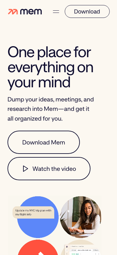 Mem – Your AI Thought Partner - mobile