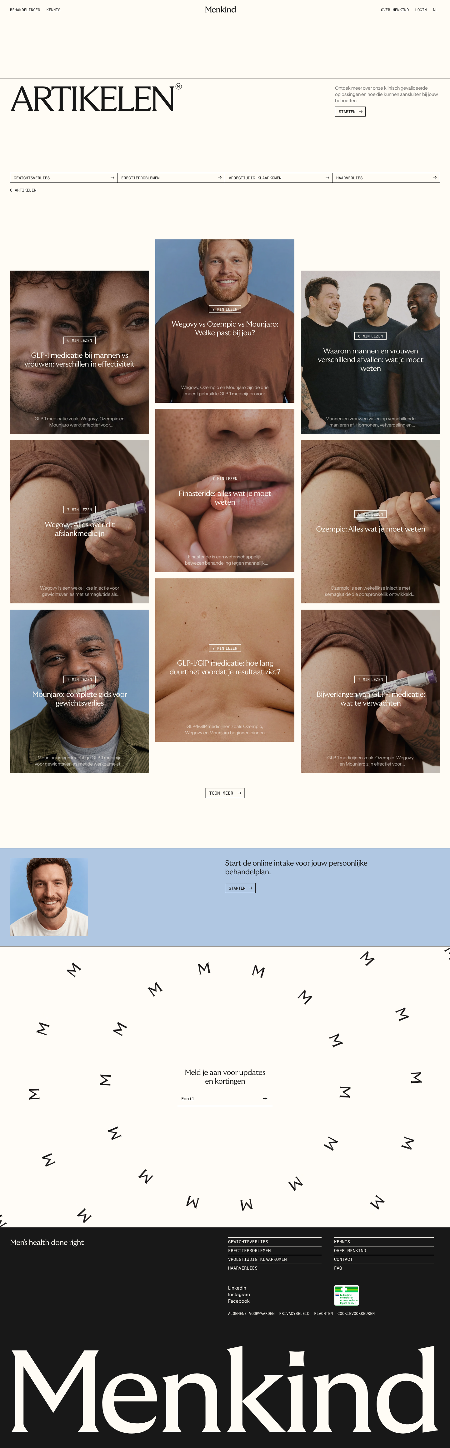Menkind · Blog - full page scroll