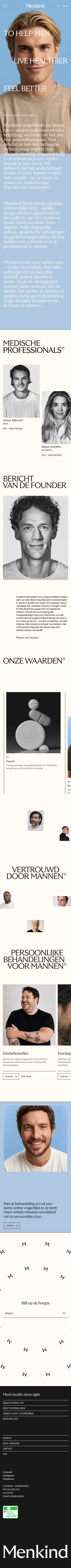 Menkind · About - mobile full page