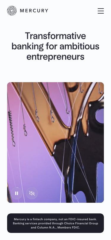 Mercury — About - mobile