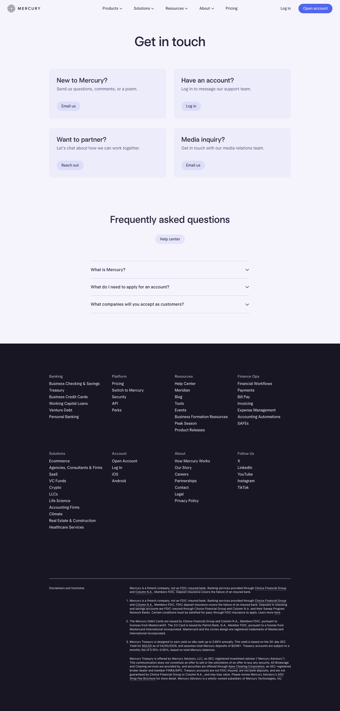 Mercury - full page scroll