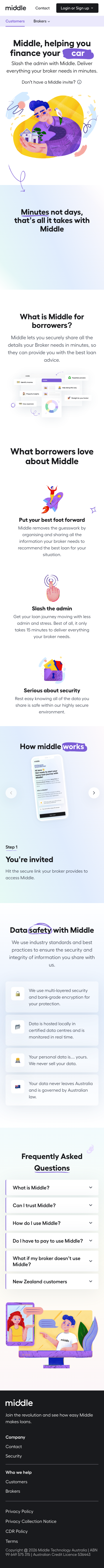 Middle | Helping you home - mobile full page