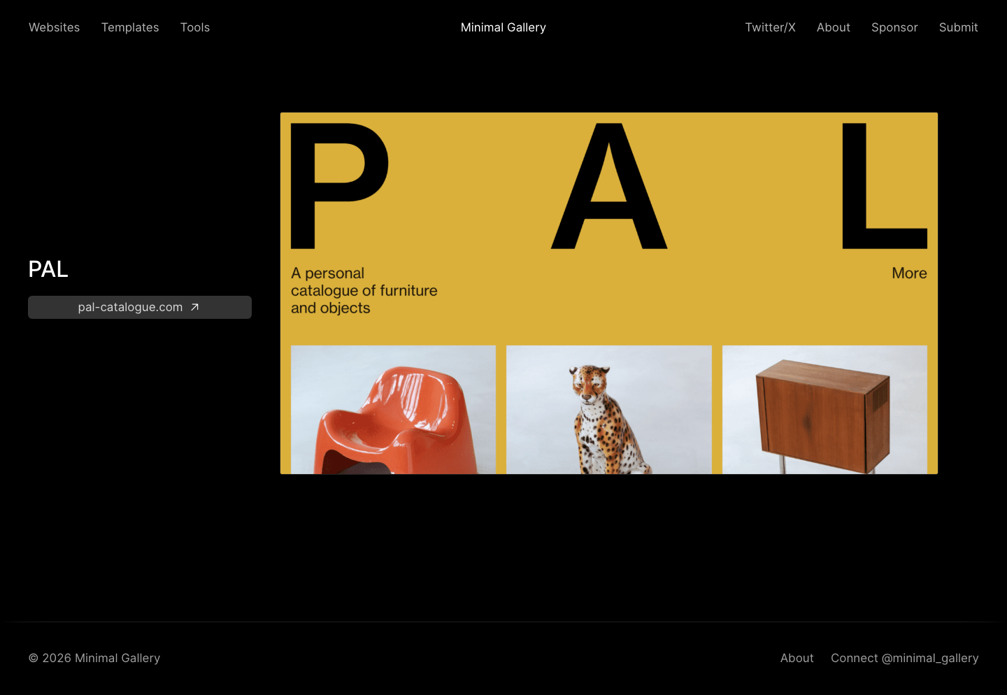 Minimal Gallery - full page scroll