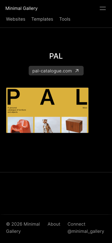 Minimal Gallery - mobile full page
