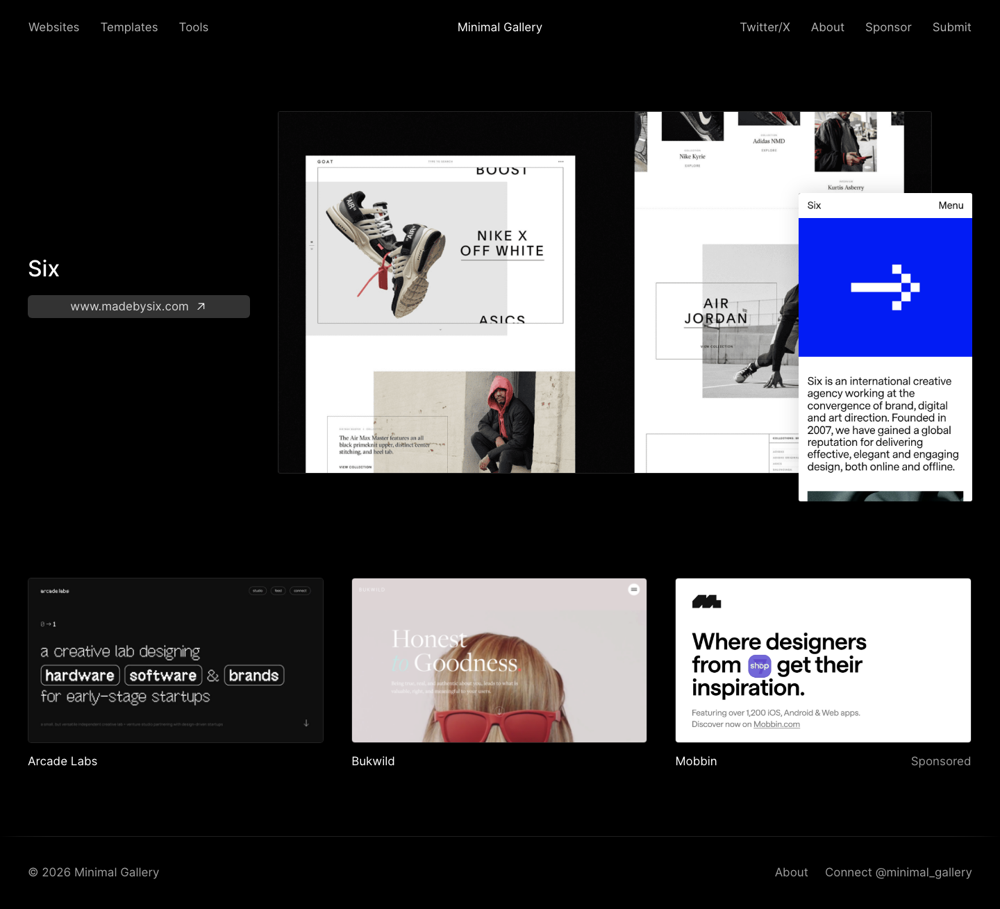 Minimal Gallery - full page scroll