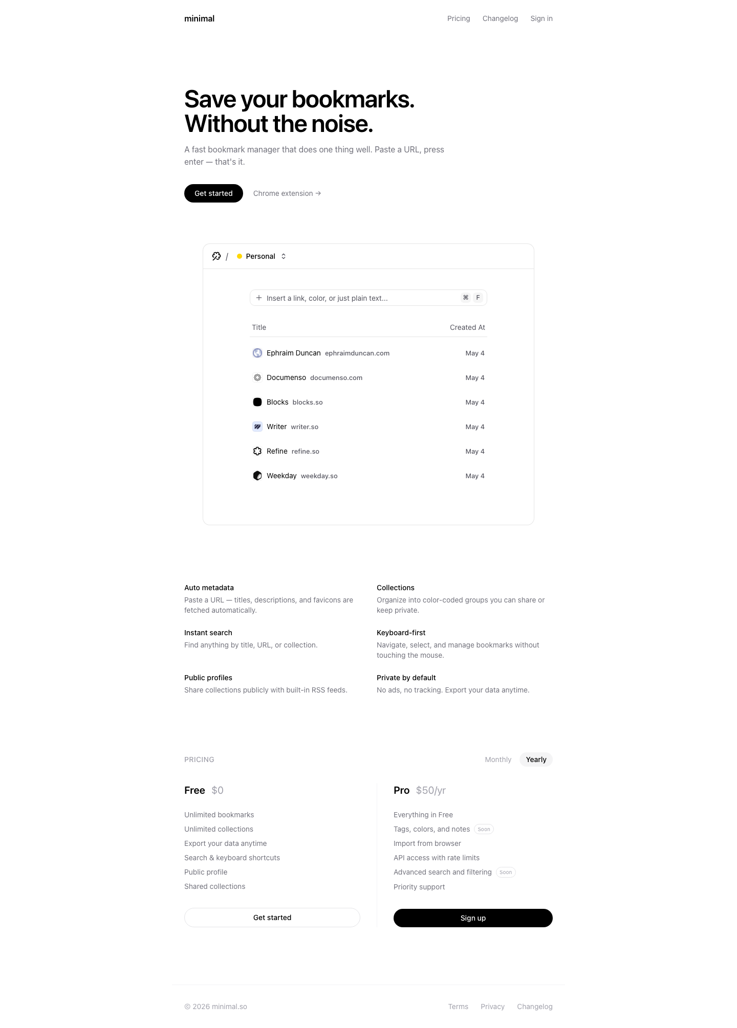 Minimal So - full page scroll