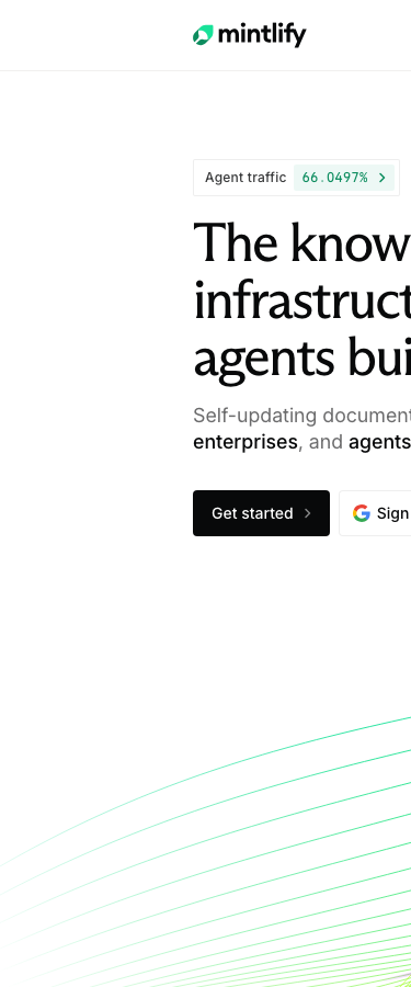 Mintlify - The Intelligent Knowledge Platform - mobile full page