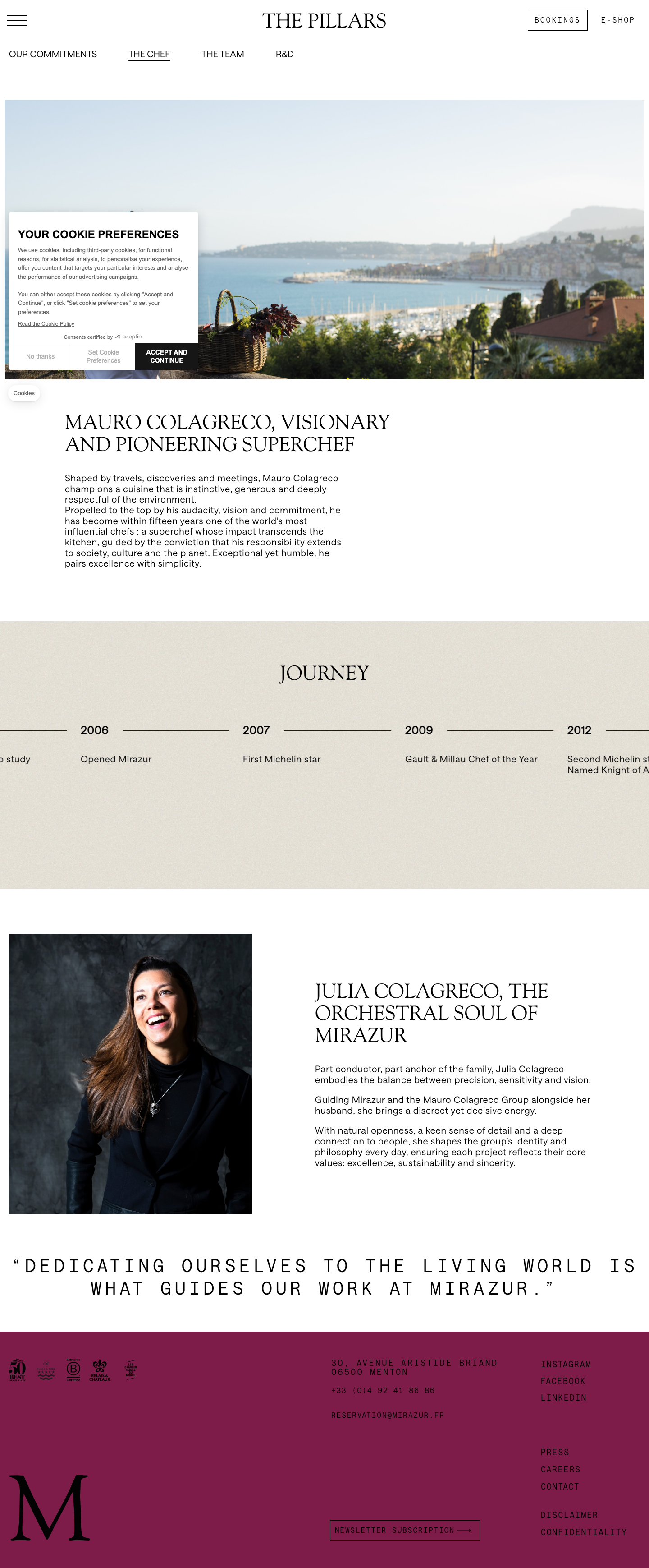Mirazur Fr - full page scroll