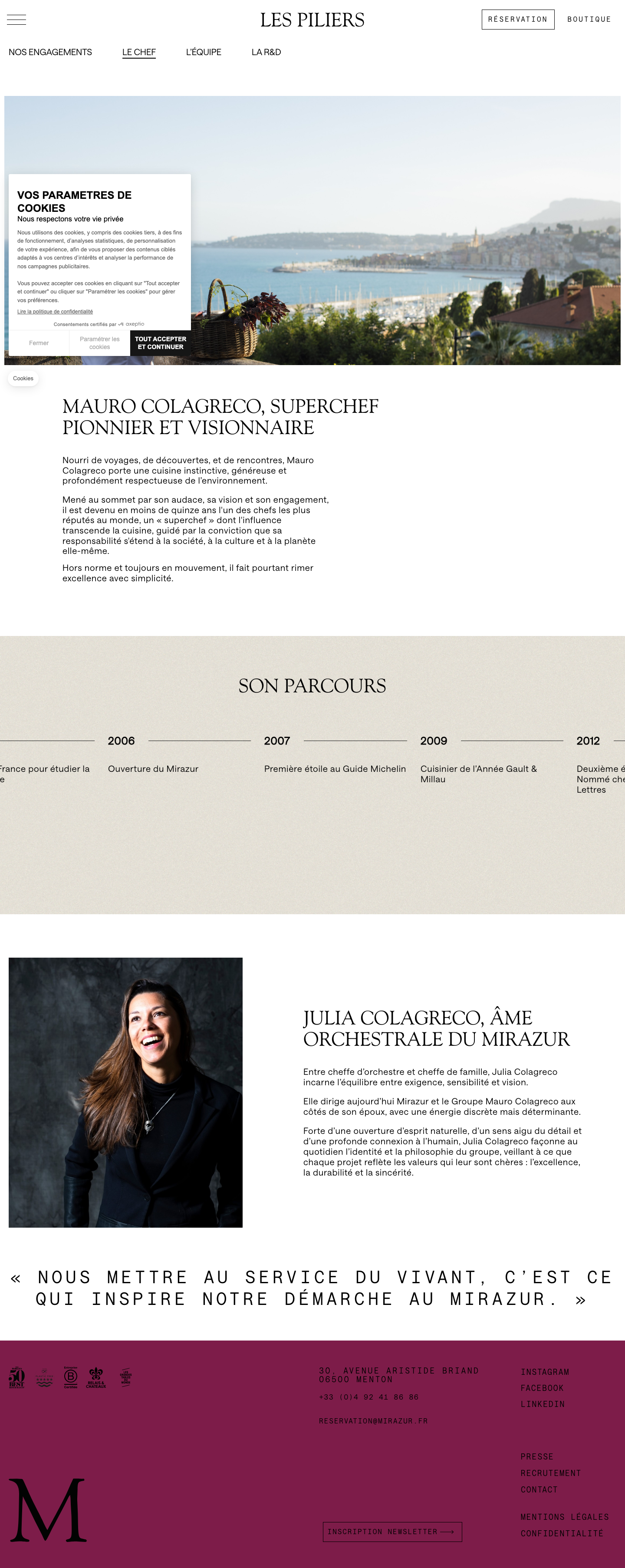 Mirazur Fr - full page scroll