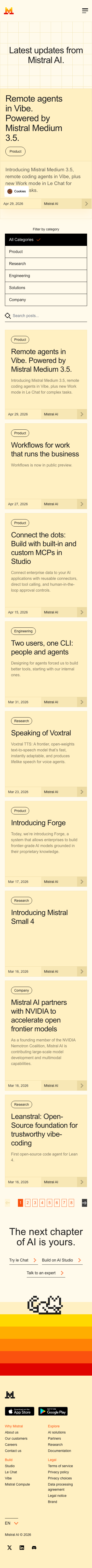 Mistral — Blog - mobile full page