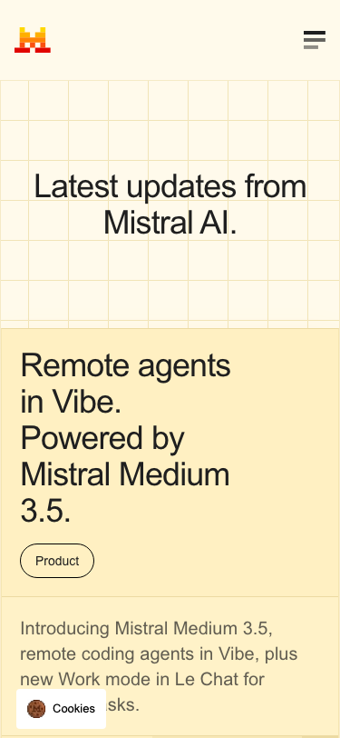 Mistral — Blog - mobile