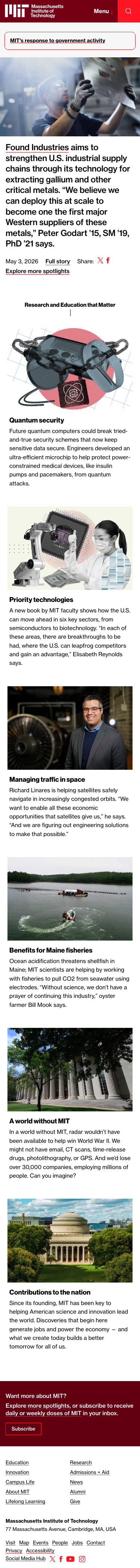 Mit Edu - mobile full page