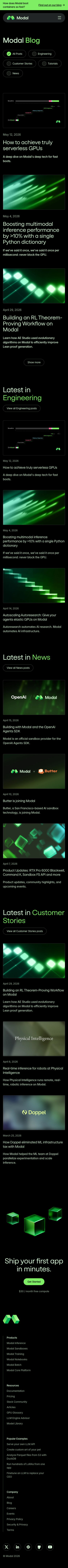 Modal — Blog - mobile full page