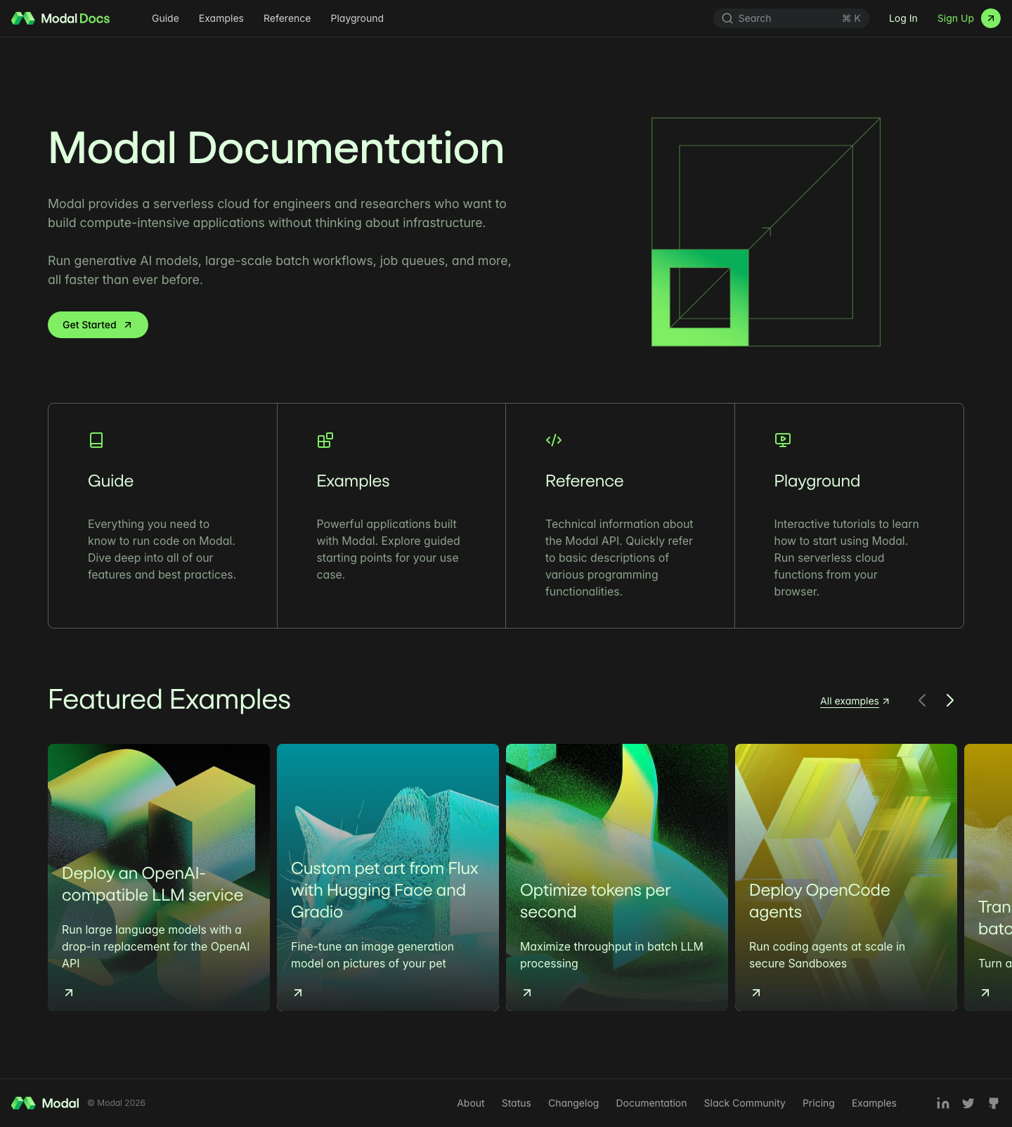 Modal — Docs - full page scroll