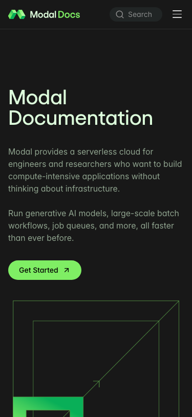 Modal — Docs - mobile