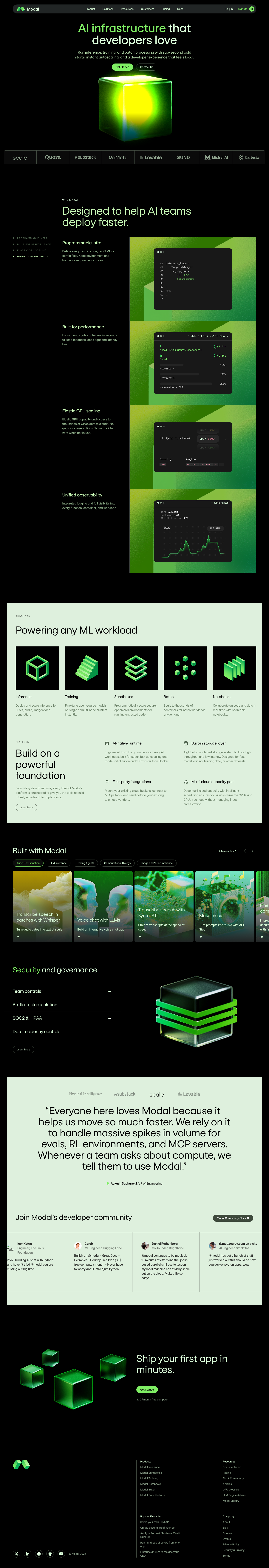 Modal - full page scroll