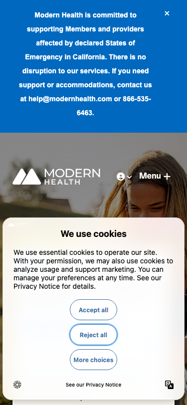 Modernhealth - mobile