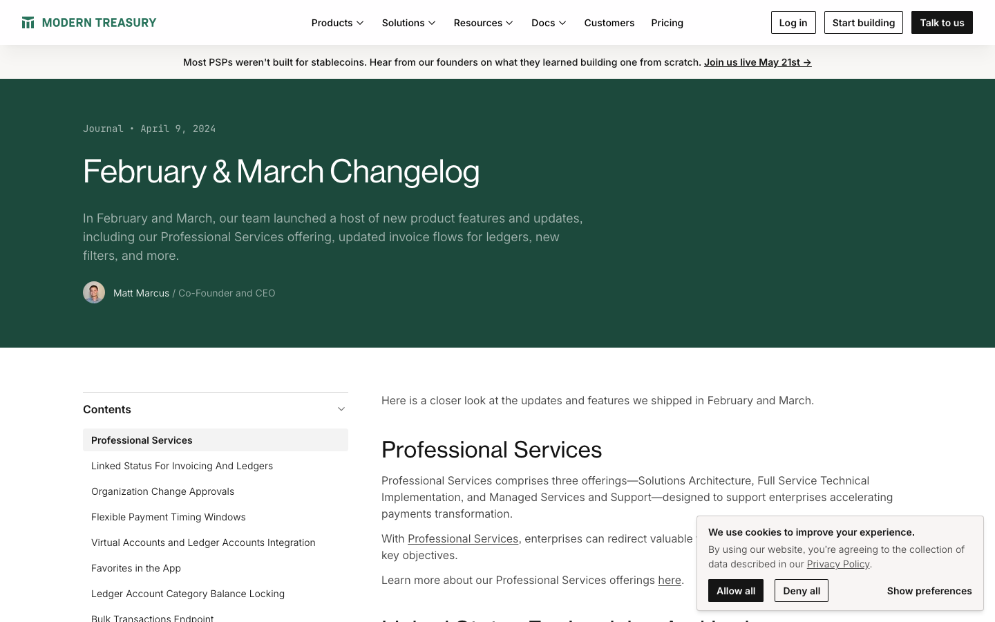 The page uses a clean, grid-based layout to visually represent the interconnectedness of different payment solutions. Typography is straightforward and functional, prioritizing clarity over ornamentation. The overall mood is precise and informative. · payment solutions diagram, fintech ecosystem, payment gateway network, financial technology map, payment infrastructure, modern treasury, payment integrations