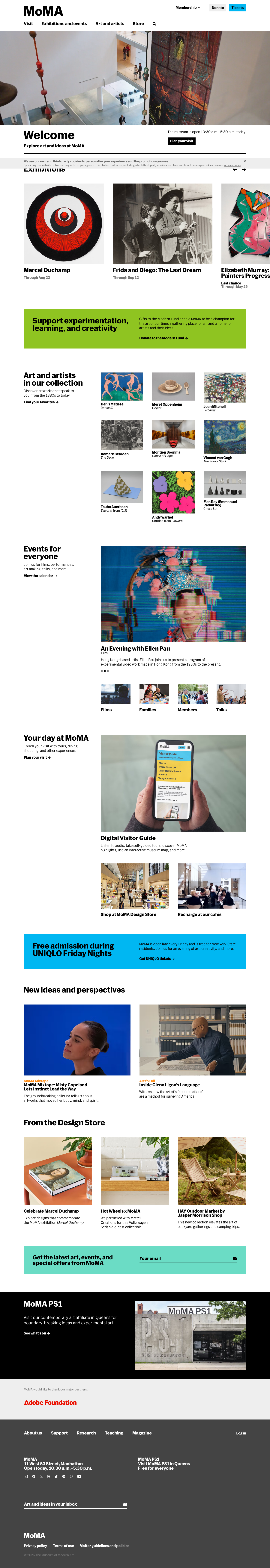 Moma - full page scroll