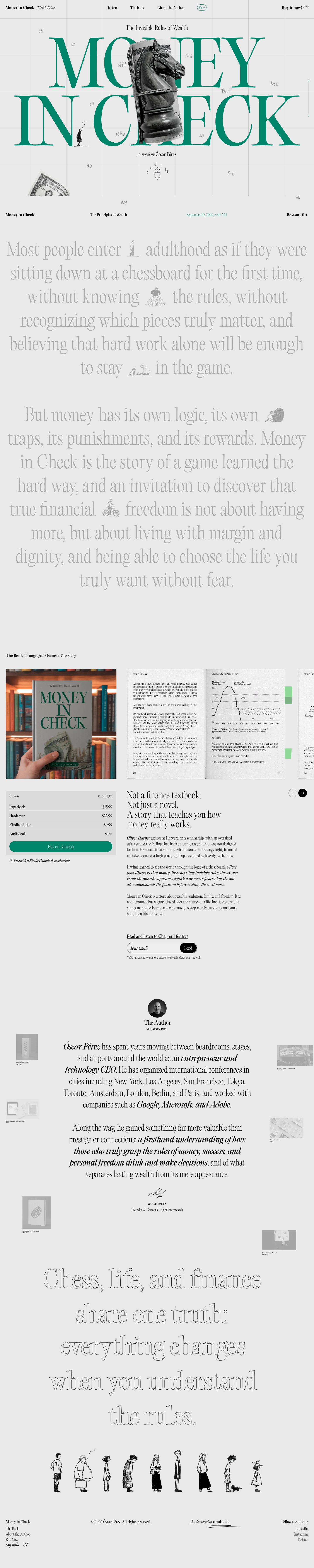 Money in Check - full page scroll
