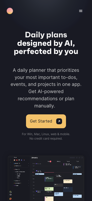 Morgen: AI Daily Planner for Calendars & Tasks - mobile