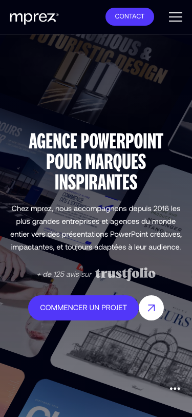 Agence PowerPoint : +2500 clients satisfaits | mprez - mobile