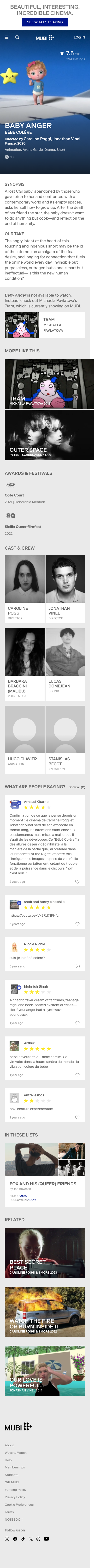 Mubi - mobile full page