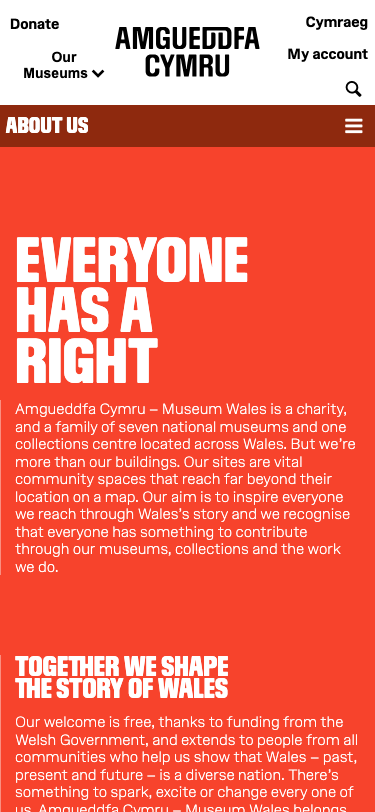Museum Wales — About - mobile