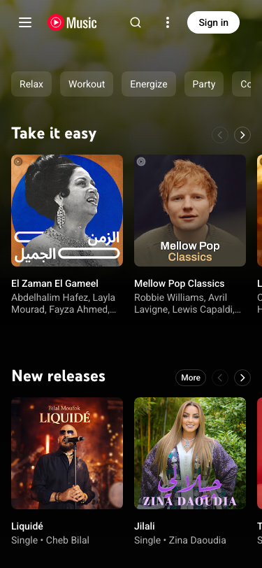 Music Youtube — Pricing - mobile