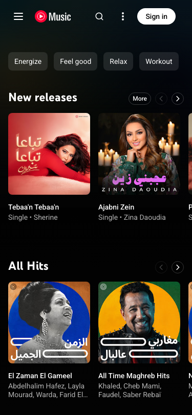 Music Youtube - mobile
