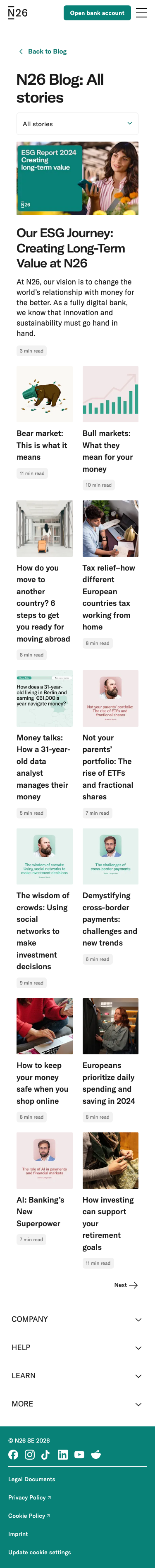 N26 - mobile full page