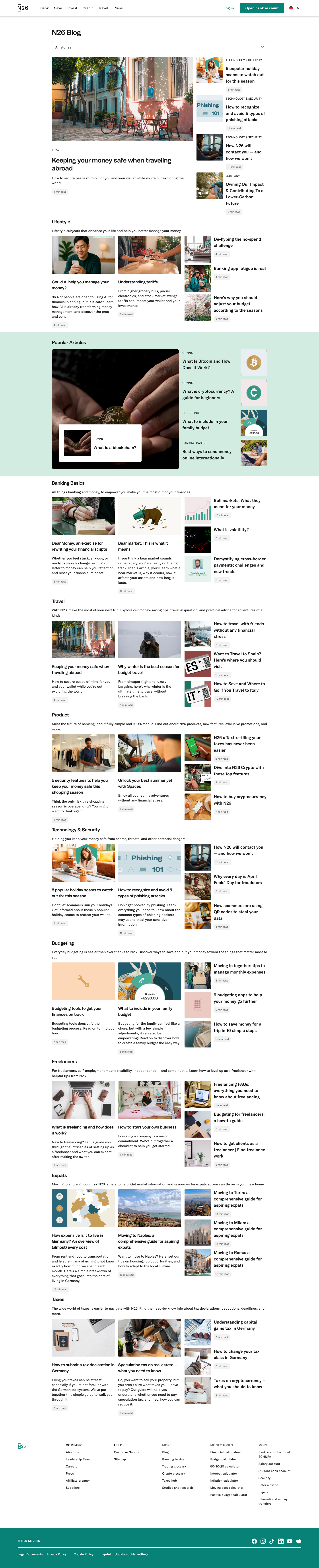 N26 - full page scroll