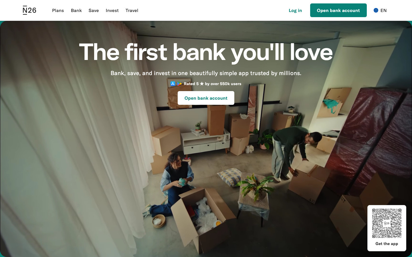 N26 - full page scroll