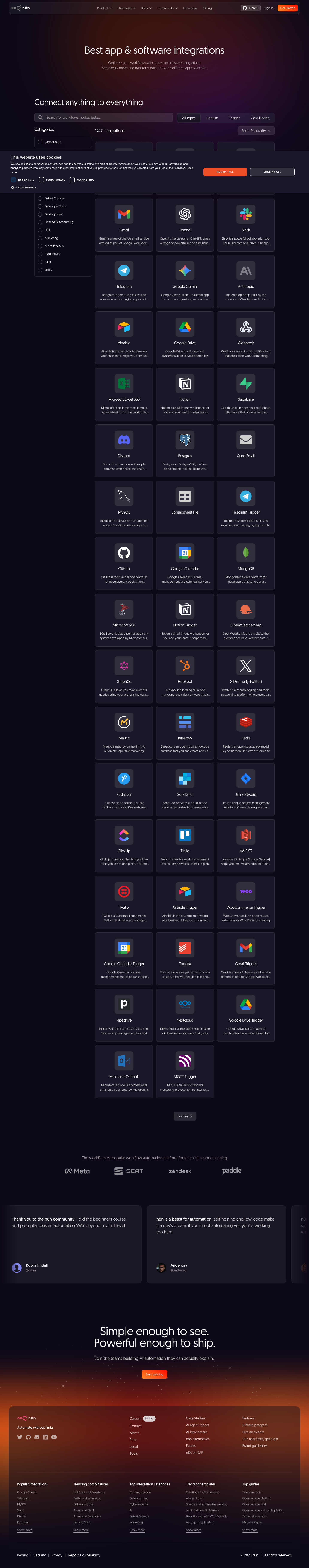 N8n - full page scroll