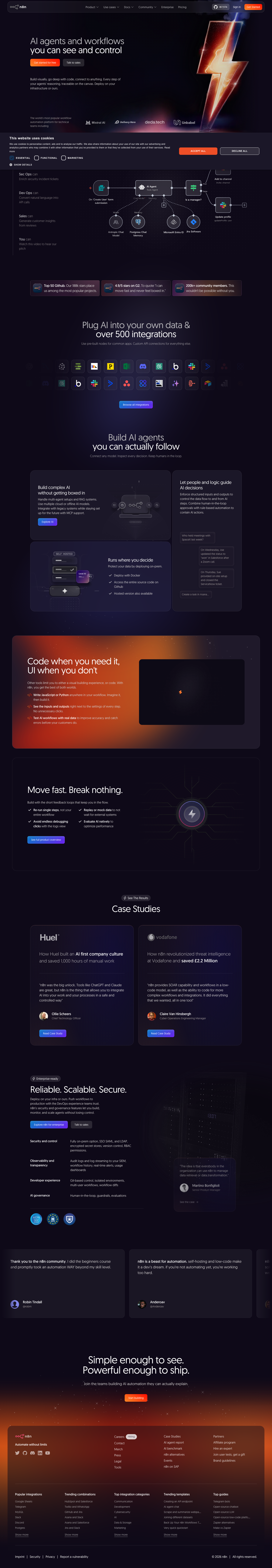 N8n - full page scroll