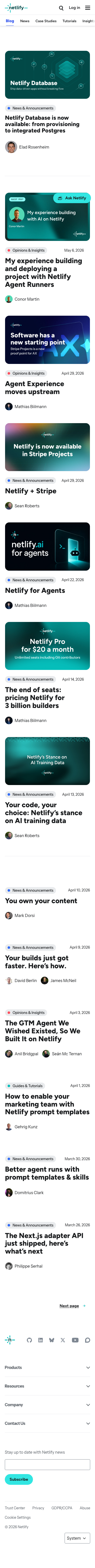 Netlify — Blog - mobile full page