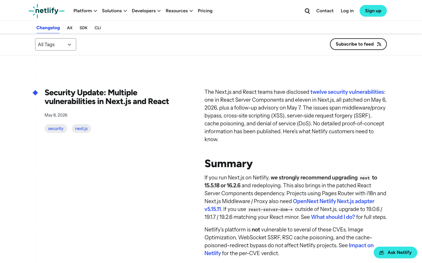 The page uses a dark background with bright, playful illustrations to highlight the core value proposition. Typography is clean and modern, with a focus on readability. The layout is structured with distinct sections for key features and a clear call to action. · saas landing page, developer tools website, ai platform design, dark mode website, modern web design, tech startup, netlify homepage, code platform, web development tools, cloud platform