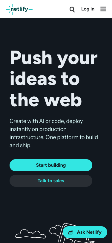 Netlify - mobile